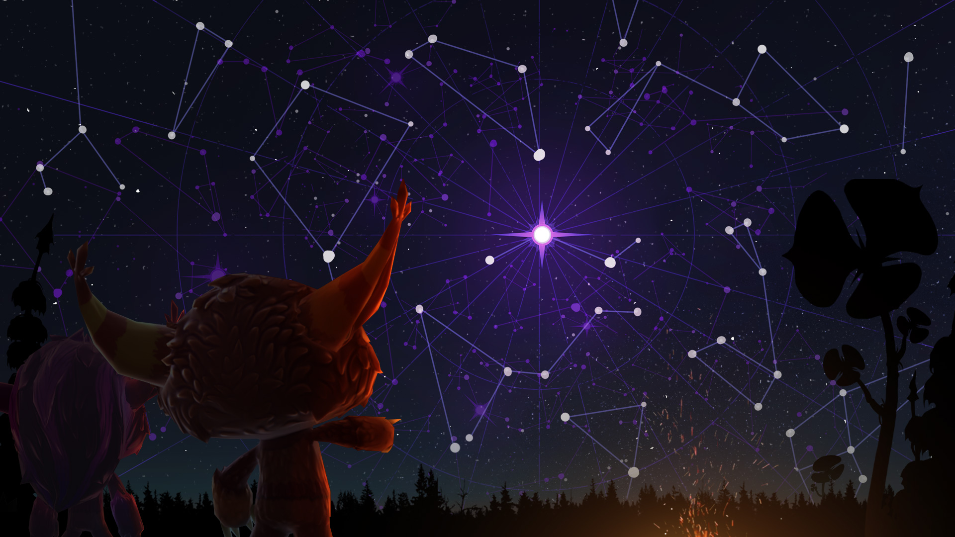 Slorfs gaze upon the night sky